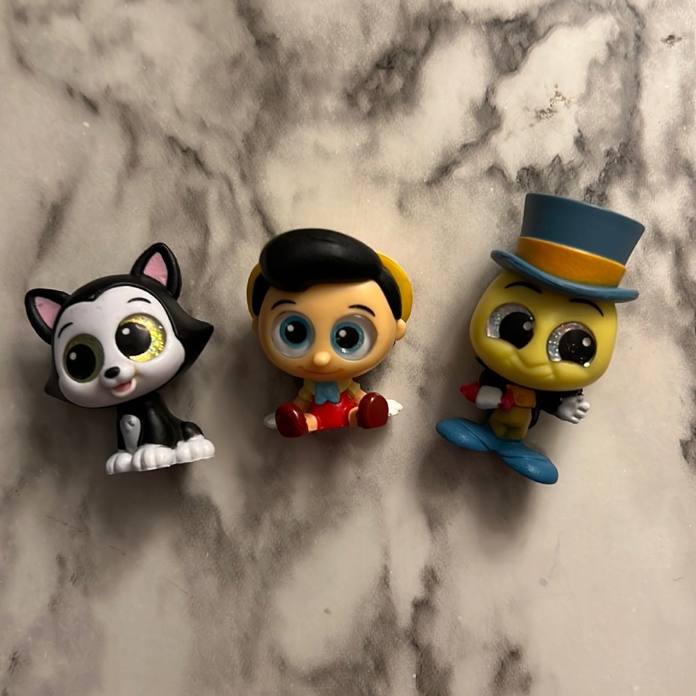 Disney Doorables - Pinocchio, Fígaro, and Jiminy Cricket
